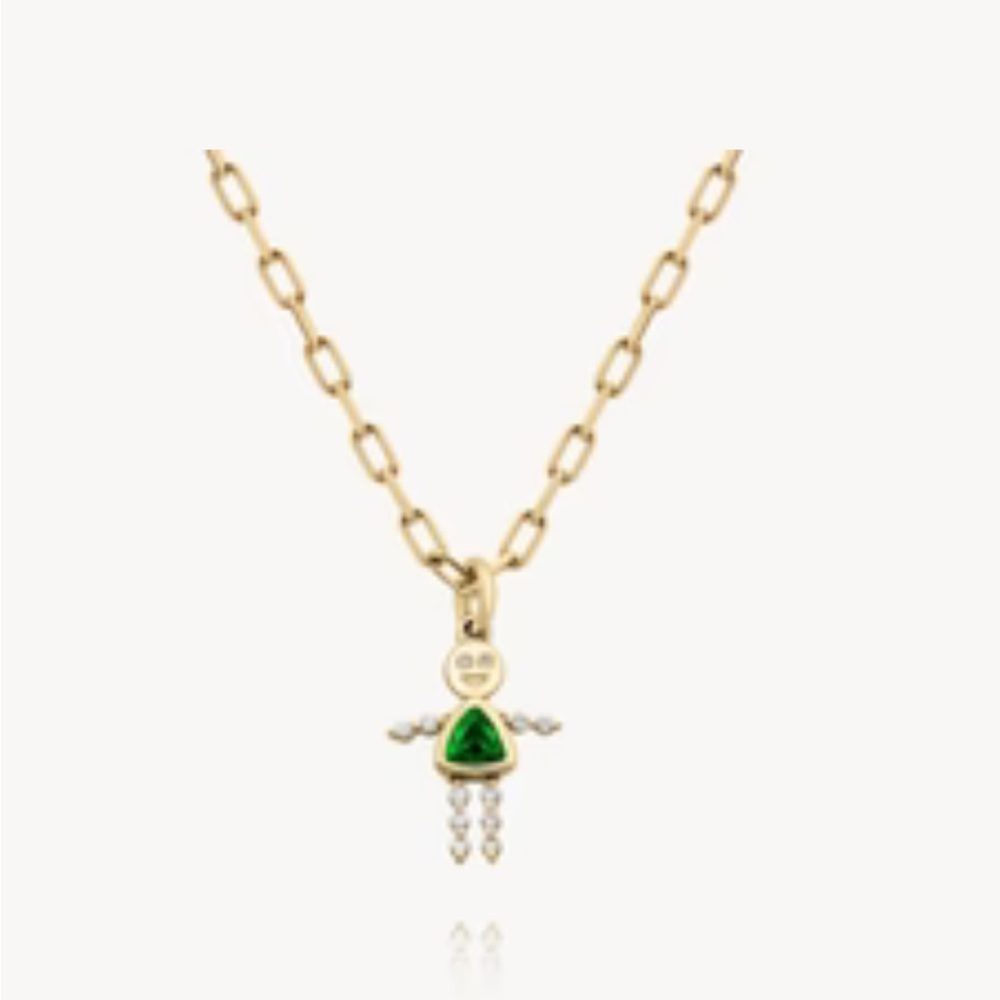 SOLD PENDANT CHAIN ONLY
AUDRY ROSE 14K YELLOW GOLD 
16”ANCHOR CHAIN
High Quality